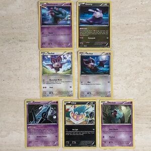 Pokemon Cards 2015 Lot Of 7 Card Assortment